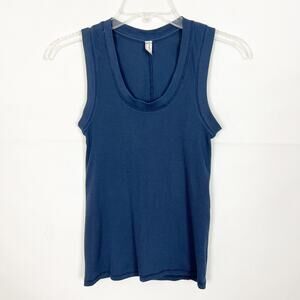Intimately Free Scoop Neck Blue Top Size XS Casual Cropped
